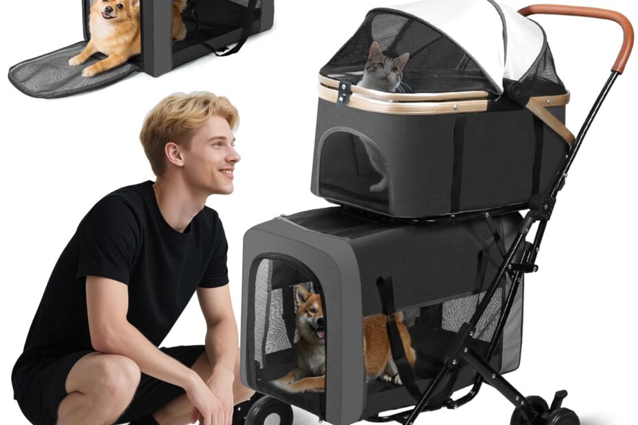 The Ultimate Double Pet Stroller: Your Go-To Solution for Multi-Pet Adventures!