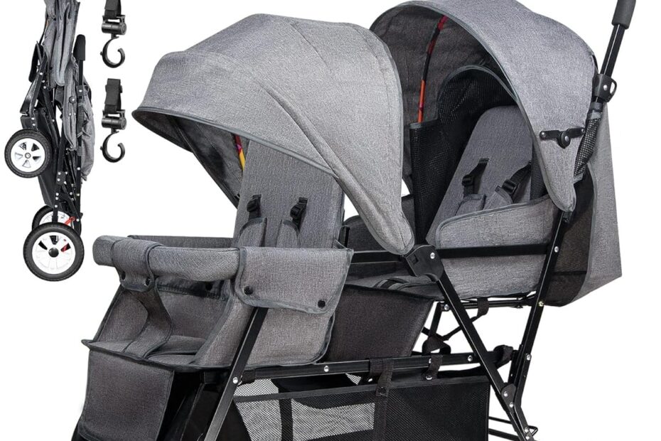 The Ultimate Double Stroller: Comfort & Convenience for Infants and Toddlers!