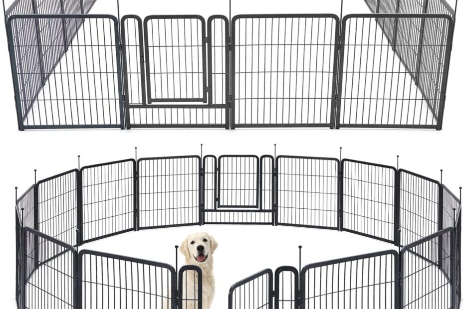 TMEE Dog Playpen: The Ultimate Outdoor & Indoor Fence for Your Furry Friend!