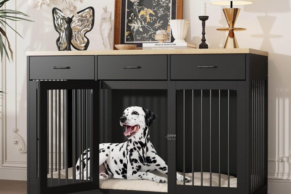 Transform Your Space: The Stylish 55.3" Extra Large Dog Crate Furniture Review