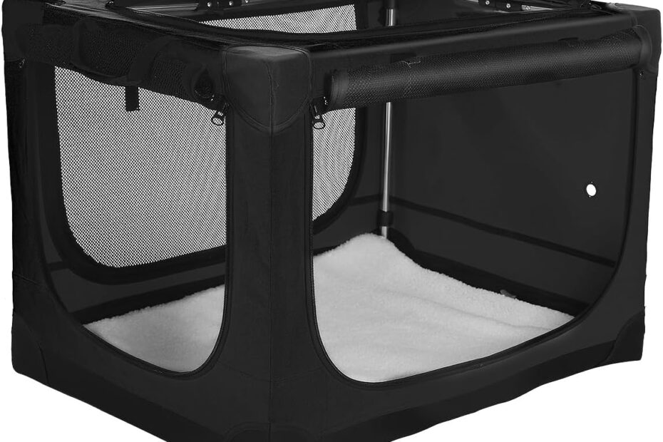 Travel in Comfort: The Ultimate Portable Dog Crate for Medium to Large Breeds