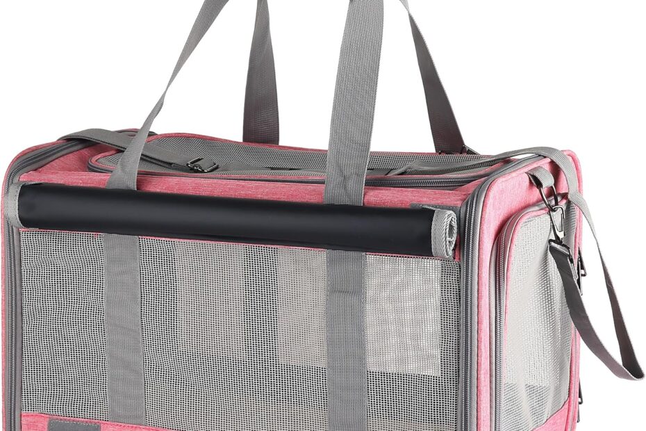 Travel in Style: Review of the Large Pink Soft-Sided Pet Carrier for Dogs and Cats