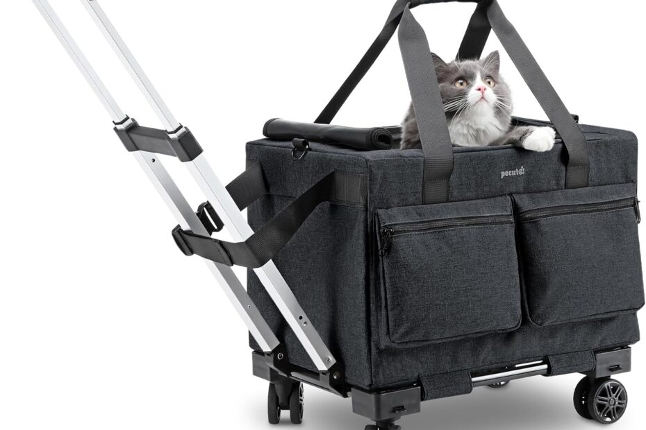 Travel in Style: The Pecute Cat Carrier with Wheels Reviewed!