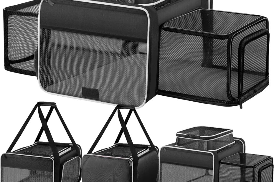 Travel in Style: The Ultimate Expandable Pet Carrier for Small Pets!