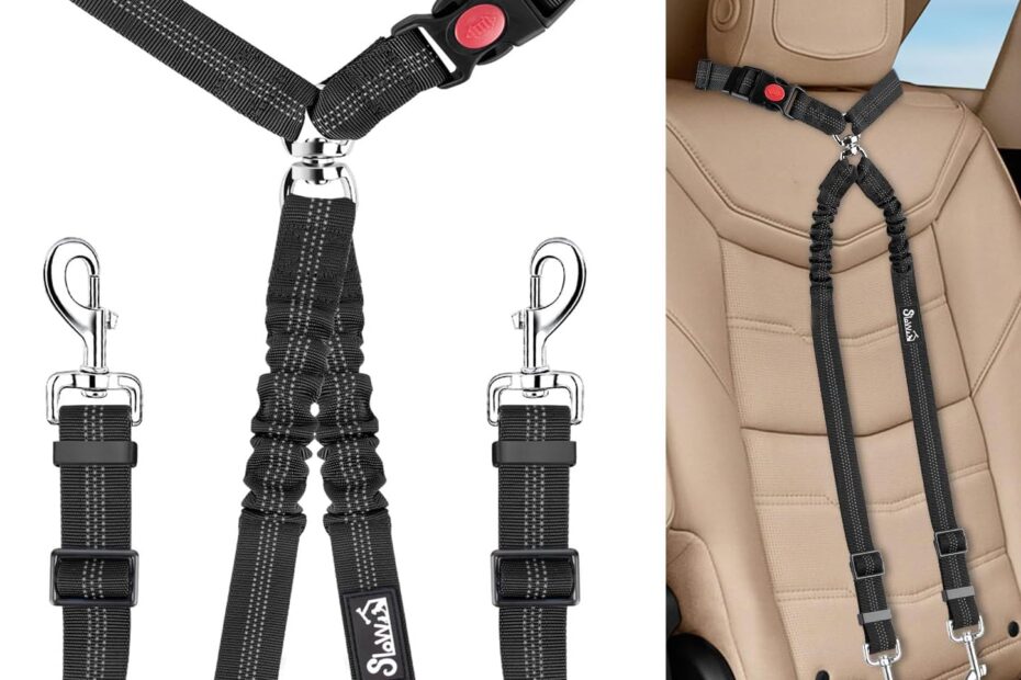 Travel Safe: Lukovee Double Dog Seat Belt Review for Happy Adventures with Your Pets!