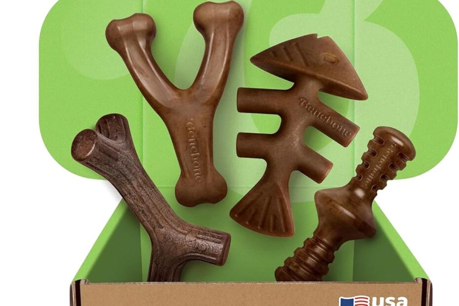Ultimate Chew Challenge: Benebone Medium 4-Pack for Aggressive Chewers!