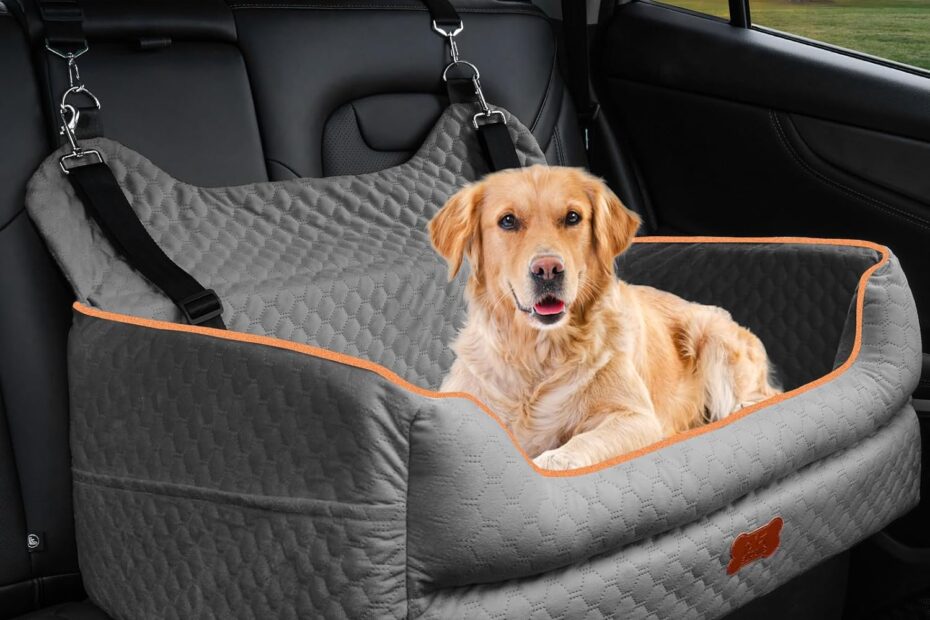 Ultimate Comfort: Memory Foam Dog Car Seat Review for Medium & Large Pups!