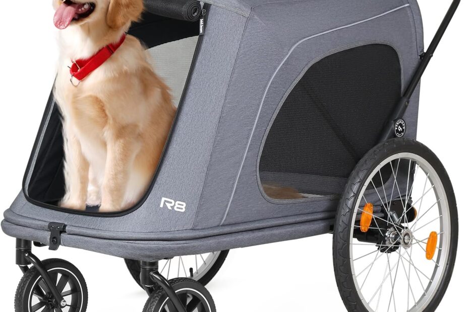 Ultimate Comfort on Wheels: R8 Pro Extra Large Pet Stroller Review