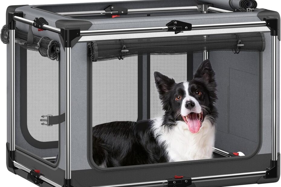 Ultimate Comfort On-The-Go: Review of the Collapsible Dog Crate for Large Dogs