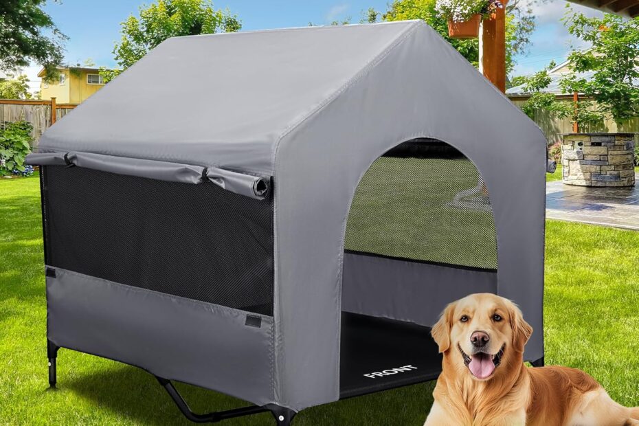Ultimate Comfort: Review of the 42" Elevated Dog House for Large Breeds