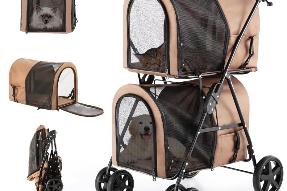 Ultimate Comfort: Review of the Double Layer Dog Stroller for Your Furry Friends