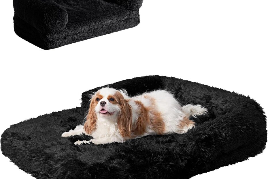 Ultimate Comfort: Review of the EHEYCIGA Foldable Faux Fur Dog Bed