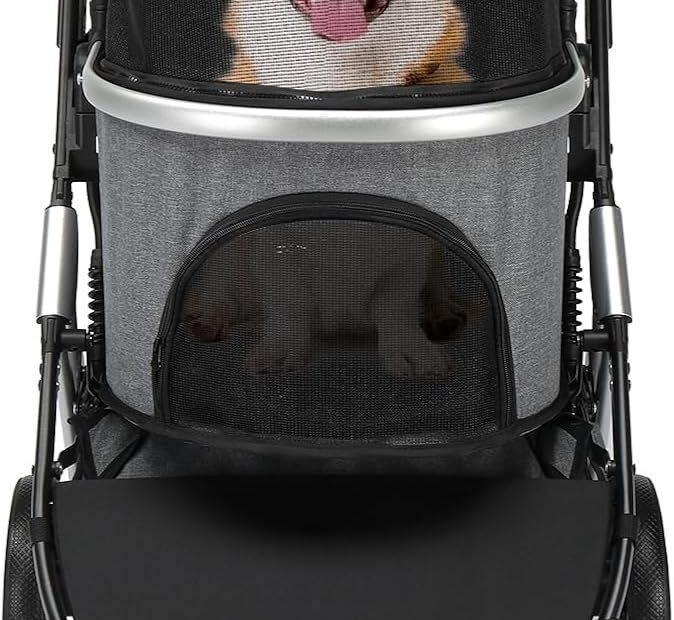 Ultimate Comfort: The 3-in-1 Lightweight Pet Stroller You Need!