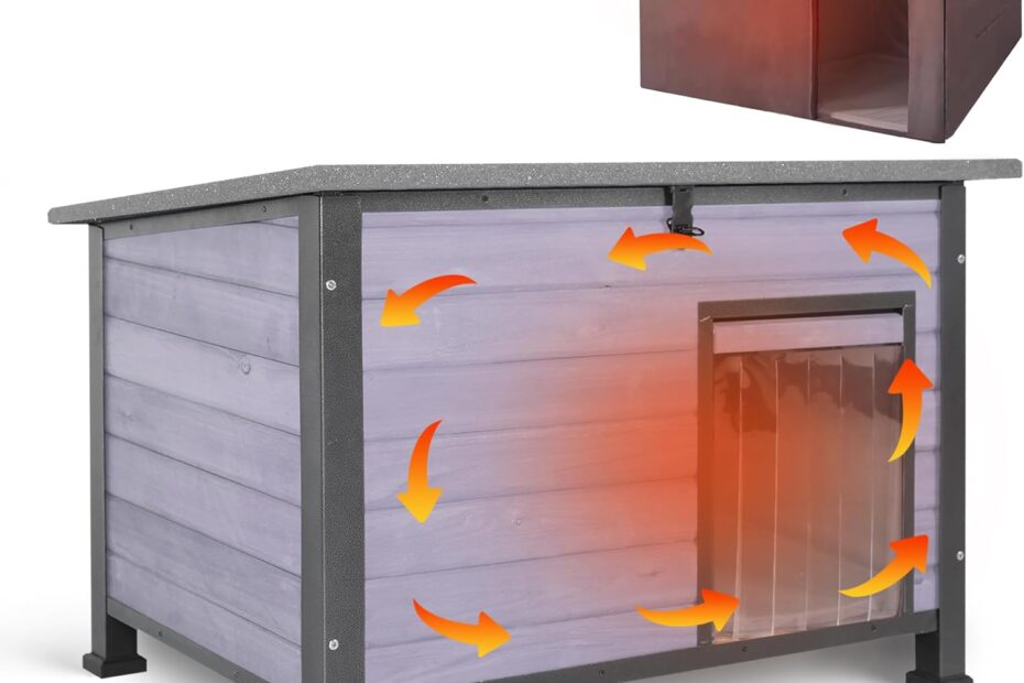 Ultimate Comfort: The Insulated Wooden Dog House That Keeps Your Pets Cozy This Winter!