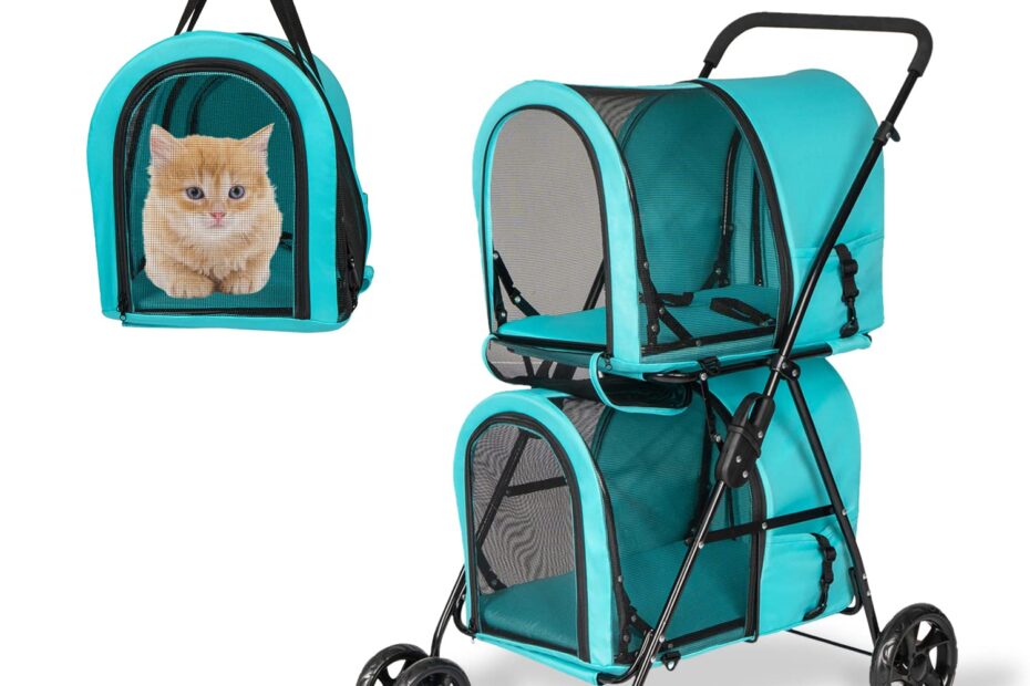 “Ultimate Convenience: 3-in-1 Double Layer Dog Stroller Review”