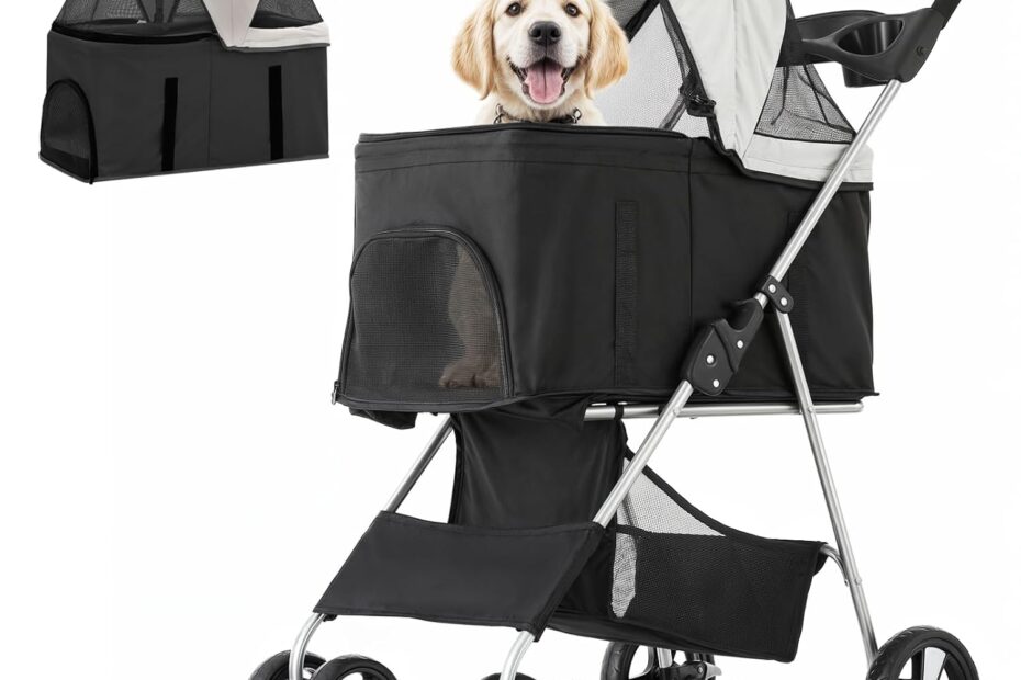 Ultimate Convenience: Review of the MoNiBloom 3-in-1 Foldable Pet Stroller