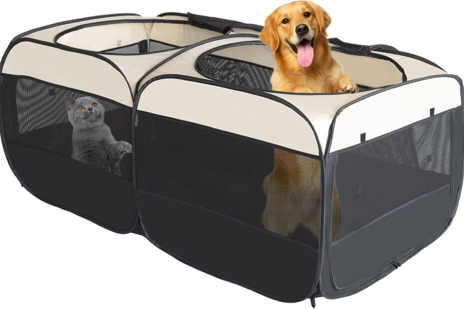Ultimate Freedom: Review of the 2-in-1 Dog Playpen for Happy Pets