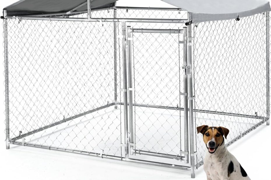 Ultimate Outdoor Dog Kennel: Heavy-Duty Comfort for Your Large Pets!