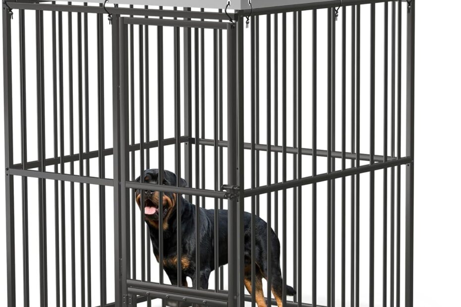 Ultimate Outdoor Haven: 4x4x6 FT Heavy-Duty Dog Kennel Review