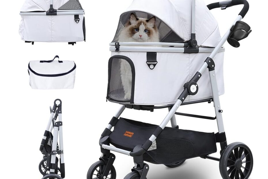 Ultimate Pet Adventure: Review of the Foldable Dog Stroller for Small to Medium Dogs!