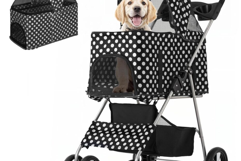Unleash Adventure: Review of the MoNiBloom 3 in 1 Foldable Pet Stroller for Small & Medium Dogs