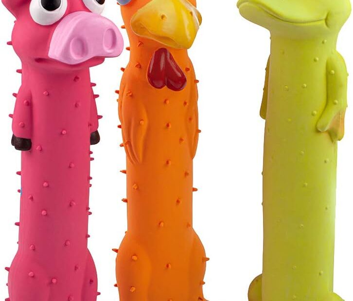 Unleash Fun: CHIWAVA 3 Pack Squeaky Latex Dog Toys Review
