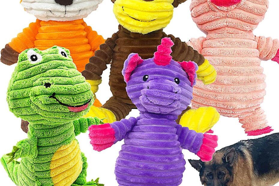 Unleash Fun: Jalousie Plush Squeak Toys for Your Medium to Large Dogs