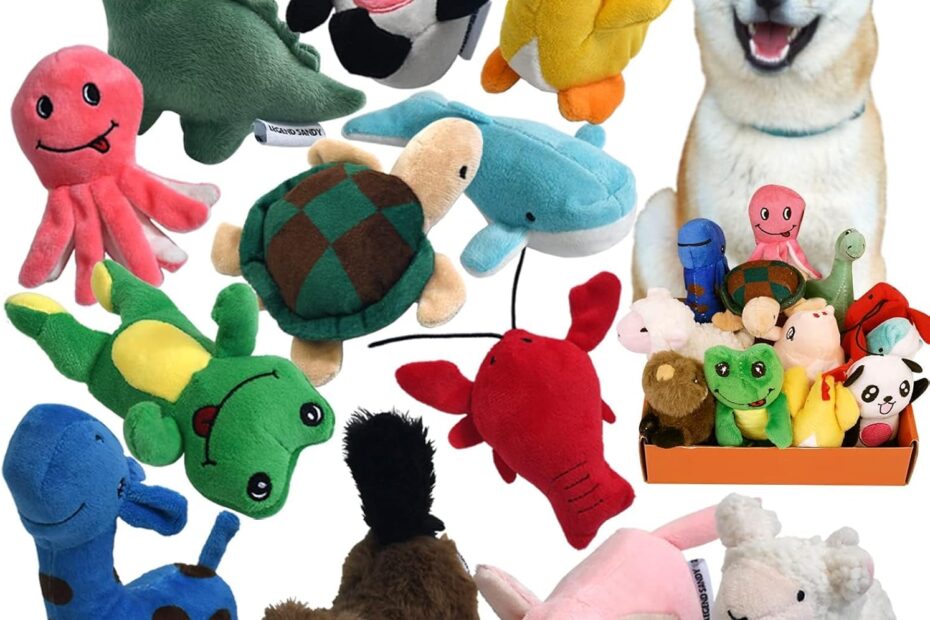 Unleash Joy: The LEGEND SANDY Squeaky Plush Dog Toy Pack Review