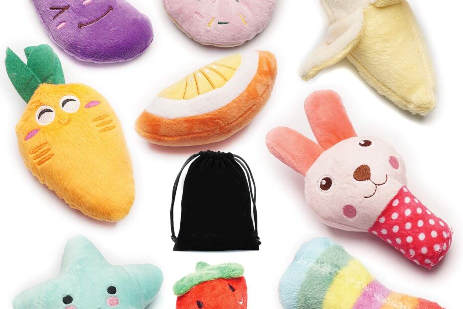 Adorable 9-Pack Squeaky Toys: Perfect Playtime for Small Dogs!