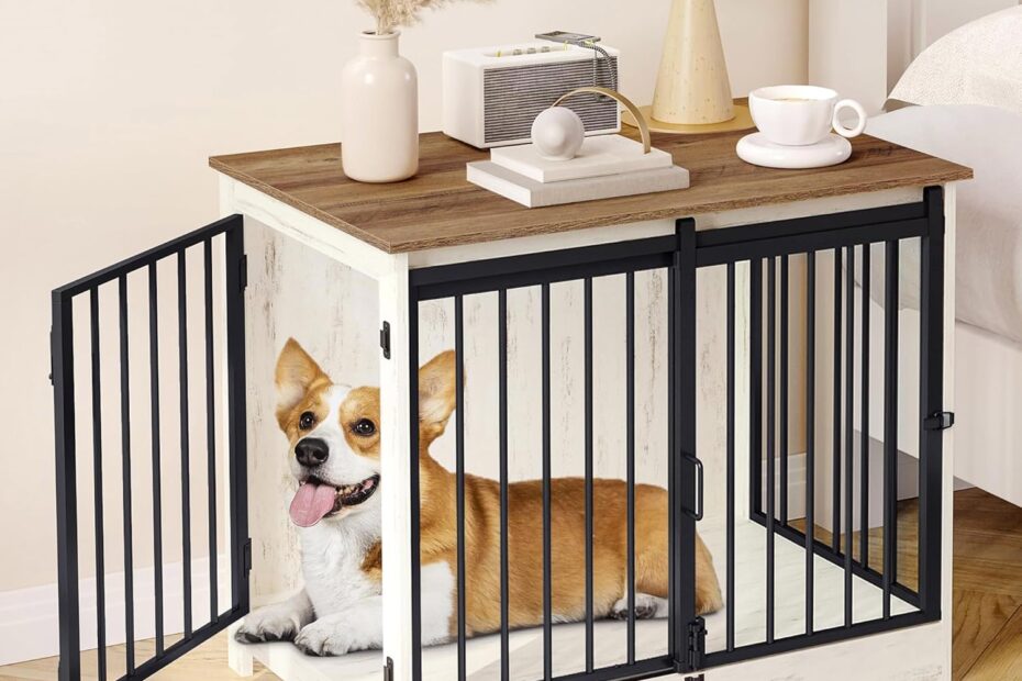 Chic & Secure: The 31.9" Dog Crate Furniture Review for Stylish Pet Owners