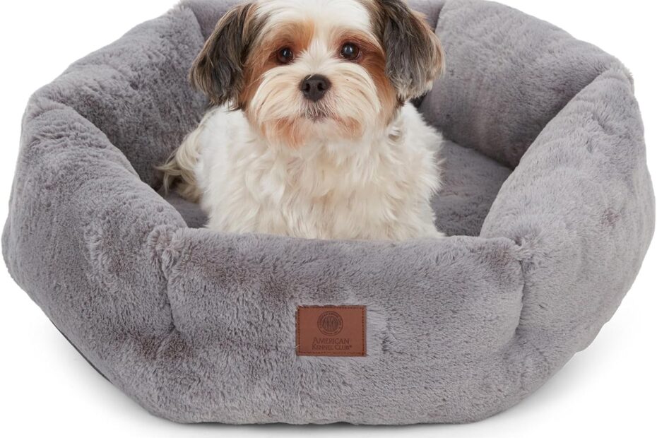 Cozy Comfort: Review of the AMERICAN KENNEL CLUB Round Plush Dog Bed for Small Pets