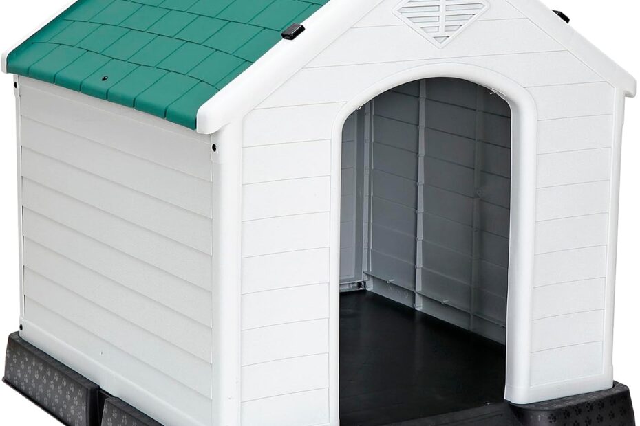 Discover Comfort: JungleA 32" H Dog House for All Weather Conditions