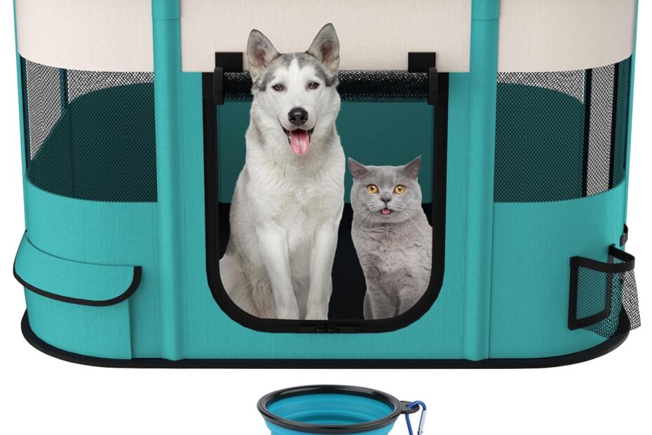 Discover the NOCOEX Foldable Playpen: The Ultimate Portable Play Space for Your Pets
