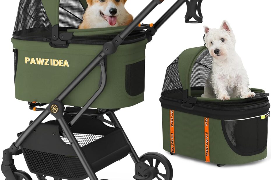 Discover the PAWZIDEA 4-in-1 Cat Stroller: Your Ultimate Pet Travel Companion!