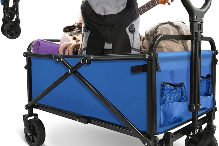 Discover the Ultimate Beach Companion: The Collapsible Heavy-Duty Wagon You Need!