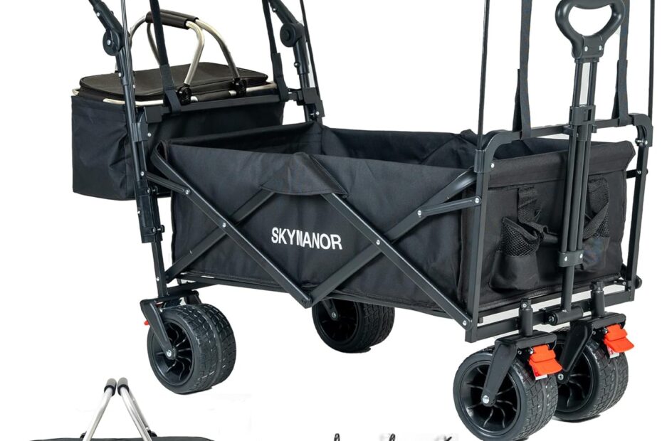 Discover the Ultimate Outdoor Companion: The Collapsible Wagon with Canopy!
