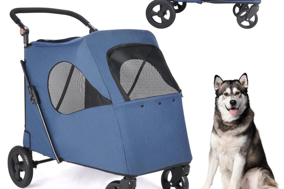 Discover the Wedyvko Upgraded Dog Stroller: Perfect for Large Pet Adventures!