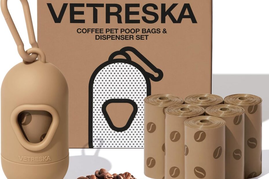 Eco-Friendly Cleanup: Review of VETRESKA Coffee-Scented Dog Poop Bags Dispenser