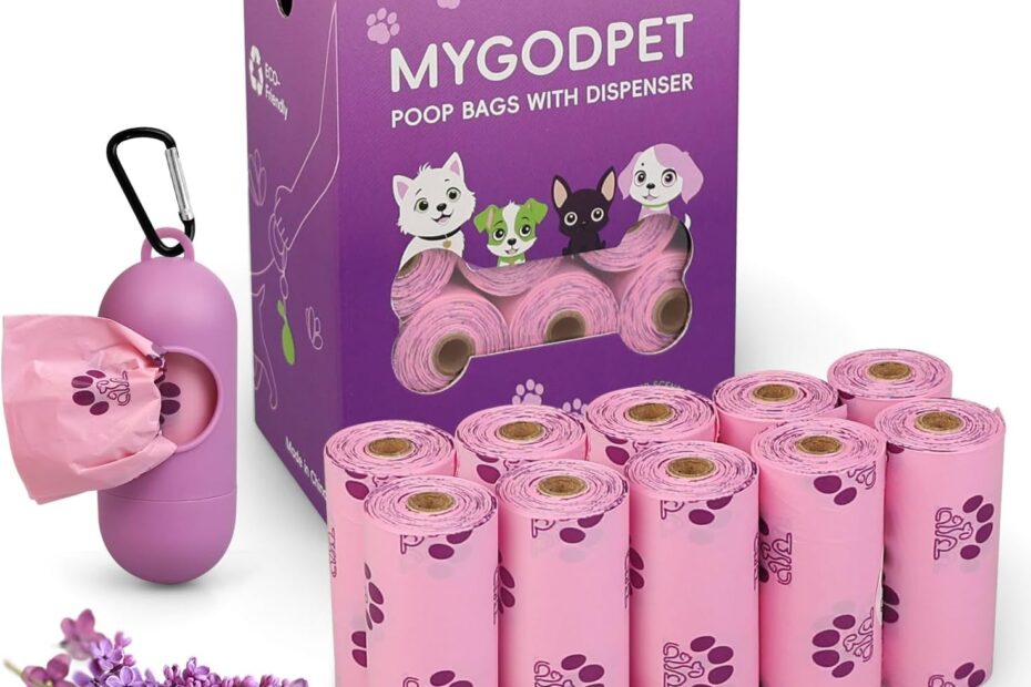 Eco-Friendly Lavender Scented Dog Poop Bags: 150 Leak-Proof Rolls Reviewed!
