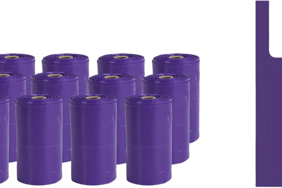 Eco-Friendly Pet Care: Review of Biodegradable Purple T-Shirt Poop Bags
