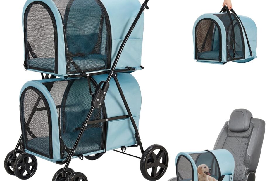 Effortless Adventures: Review of the Double Pet Stroller for Dogs and Cats