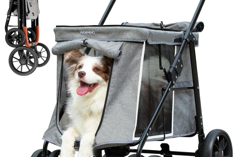 Effortless Outdoor Adventures: Review of the Medium Dog Stroller with Dual Entry and 360° Rotation