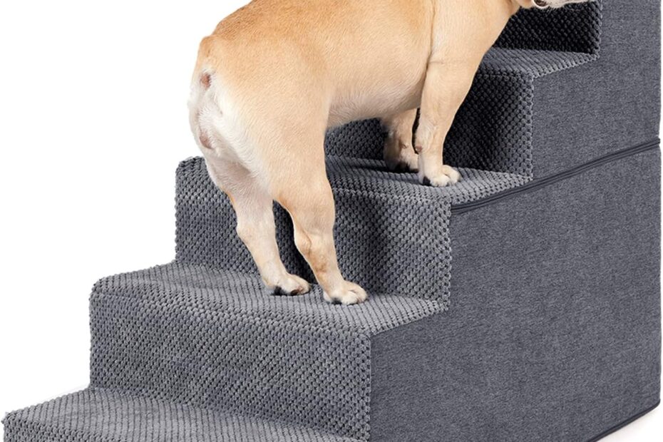 Elevate Your Pet's Comfort: EHEYCIGA 5-Step Dog Stairs Review