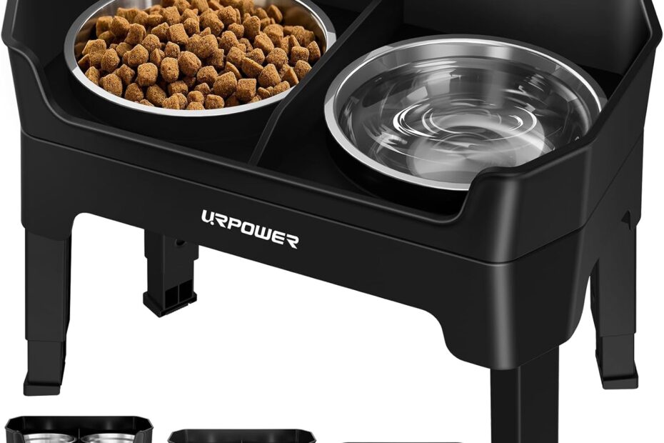 Elevate Your Pet's Dining Experience: URPOWER 3-in-1 Adjustable Dog Bowls Review
