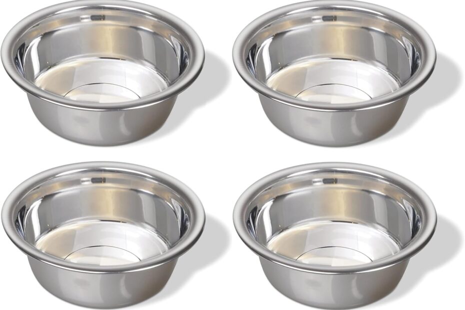 Elevate Your Pet's Dining Experience with Greendale's Stainless Steel Bowls!