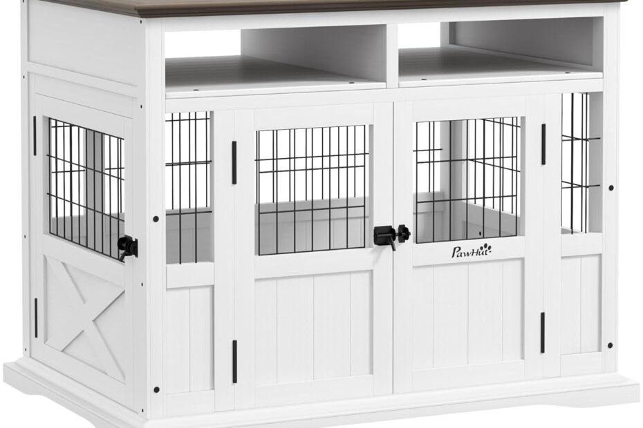 Elevate Your Pet's Space: PawHut Modern Dog Crate End Table Review