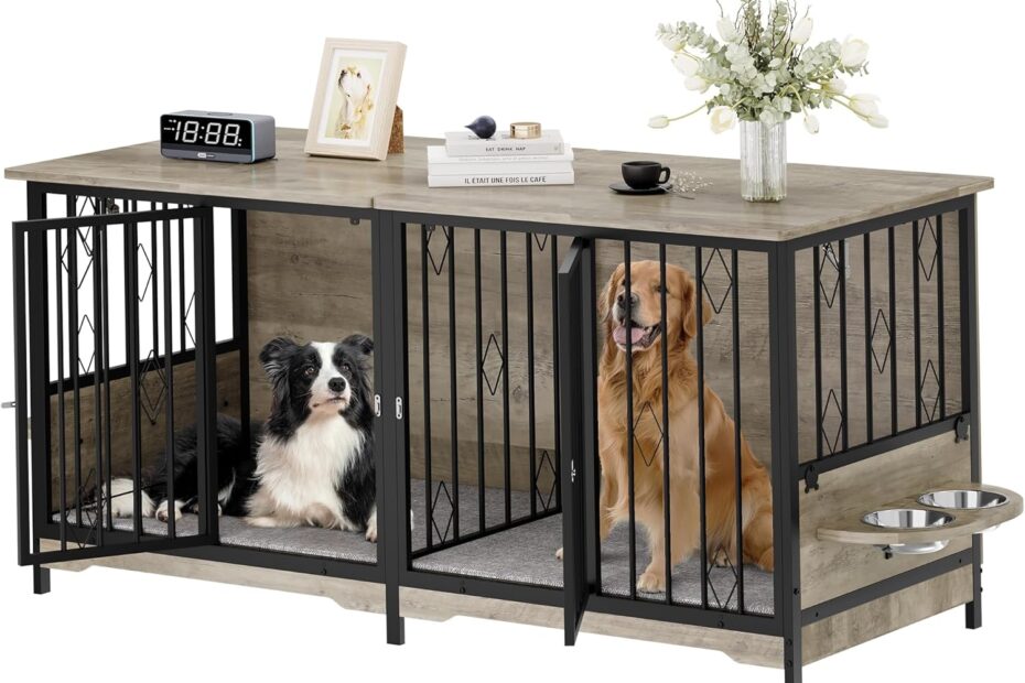 Elevate Your Pet's Space: YITAHOME Double Dog Crate Furniture Review
