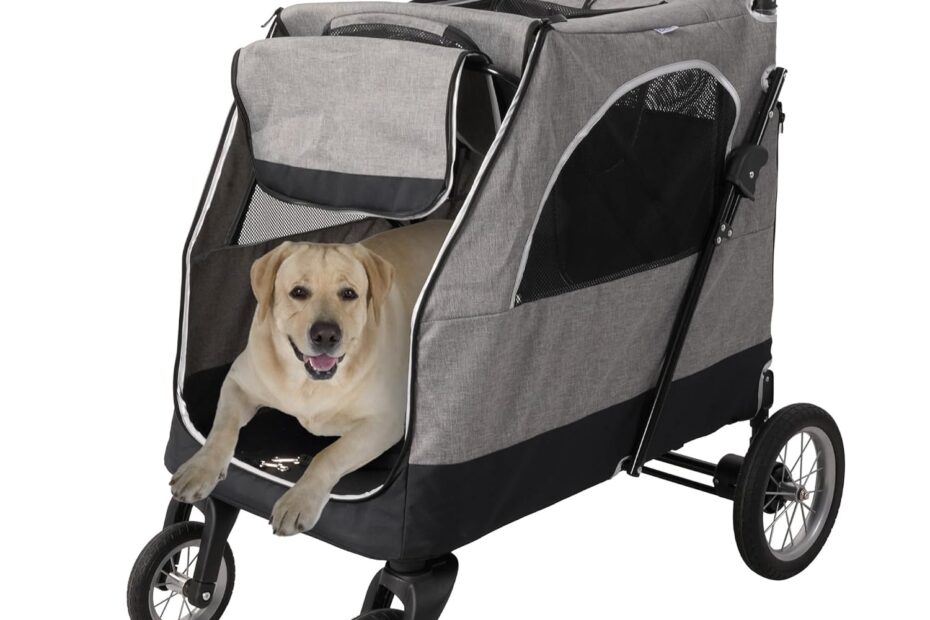 Explore the Great Outdoors: The Ultimate Pet Stroller for Large Dogs!