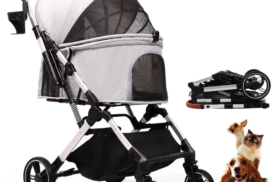 Explore with Ease: The Ultimate Pet Stroller for Small Dogs & Cats!