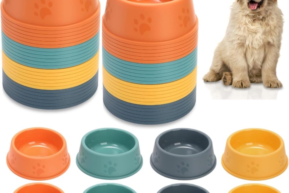 Fun & Functional: The 24 Pack Cute Dog Paw Print Bowls for Your Pet Party!